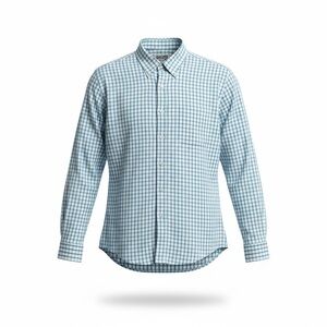 Duluth Trading Co Blue Checkered Button Down Shirt 2XLT